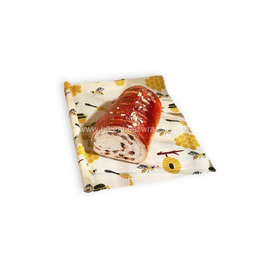 Reusable natural fabric bread wrap roll