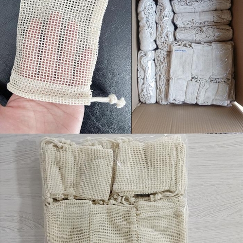 Soap cotton mesh bag for South Korean Dealers