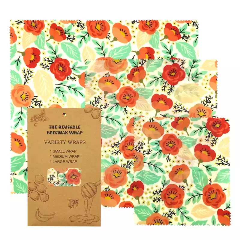 Eco-friendly reusable cotton bees wax wrap