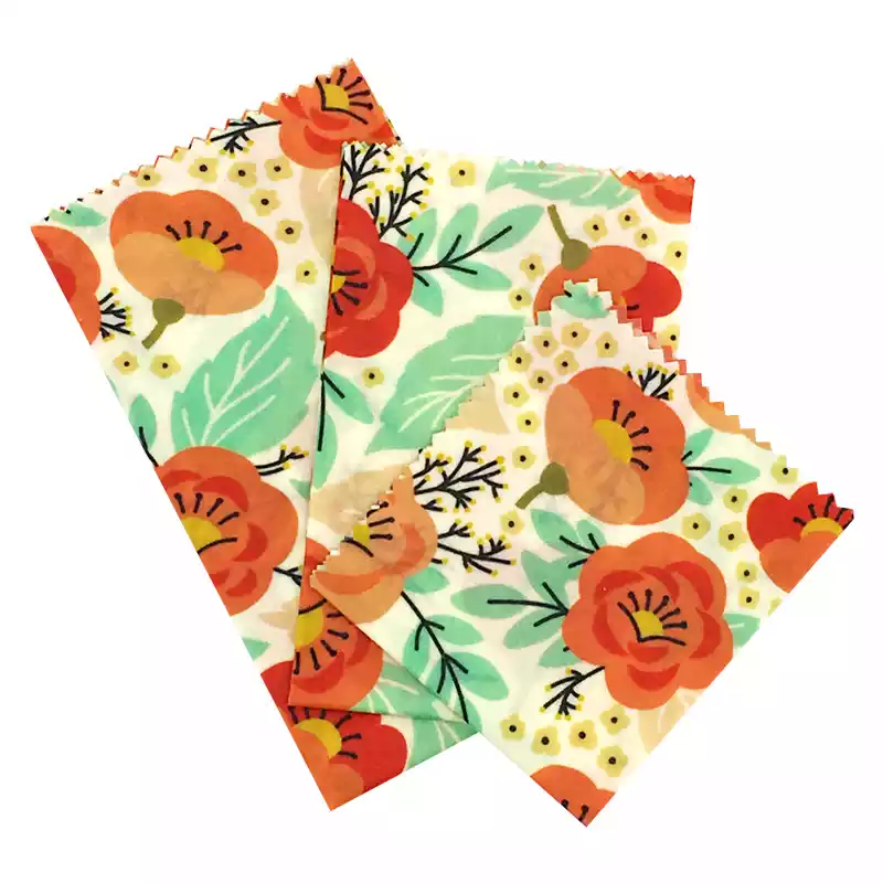 Eco-friendly reusable cotton bees wax wrap