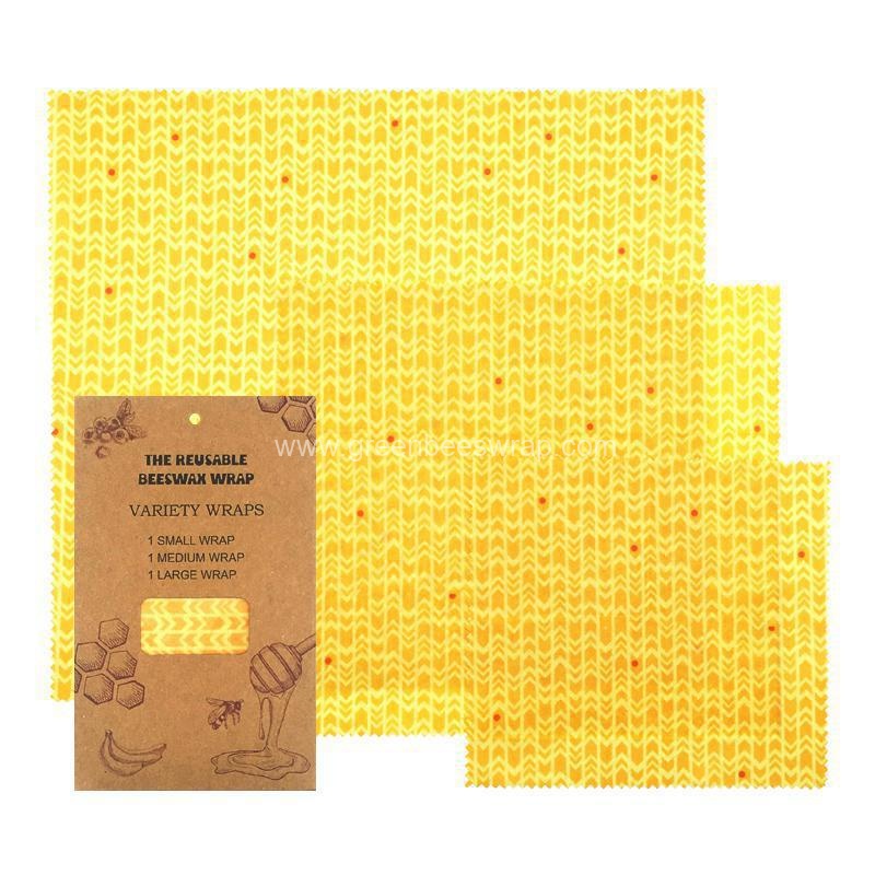 Natural Organic Cotton Cloth  food wrapper Beeswax Wrap