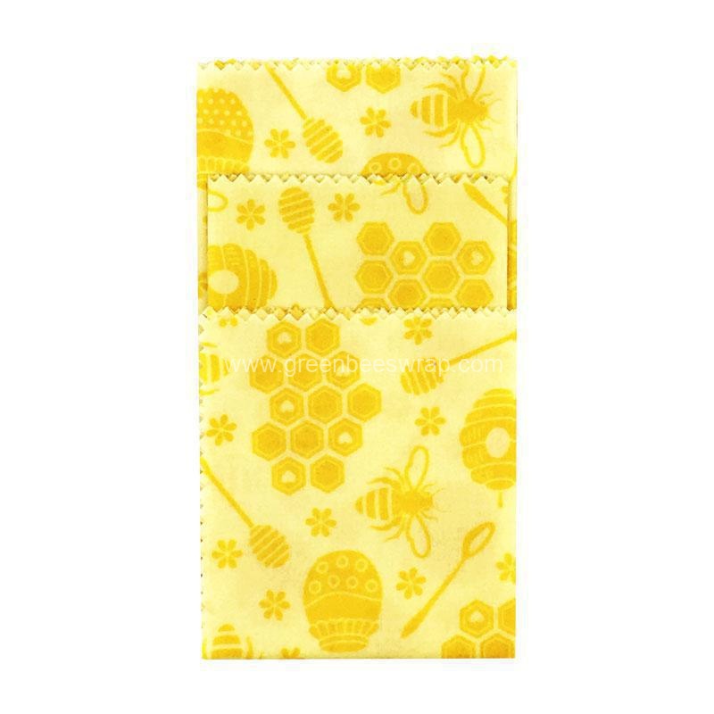 Natural Organic Cotton Cloth  food wrapper Beeswax Wrap