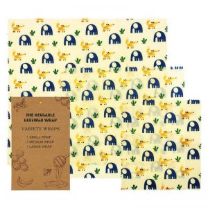 Reusable Organic cotton fabric Beeswax Wrap for Lunch