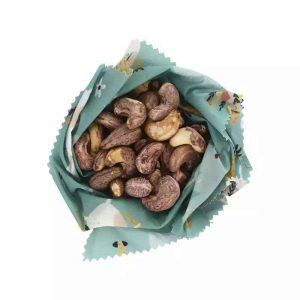 Reusable organic fabric snacks storage roll