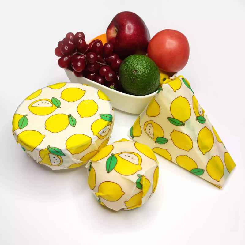 Reusable Washable cotton fabric bread Beeswax Wrap