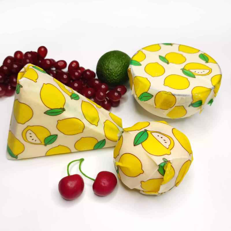 Reusable Washable cotton fabric bread Beeswax Wrap