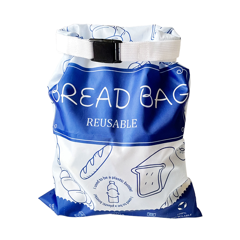 RPET bread bag with TPU liner with buckle and zipper