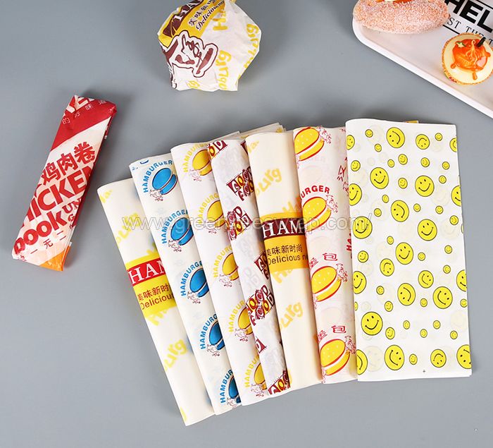 50pcs Food Wrapping Paper, Tray Liner, Burger Paper Wrap, Sandwich Paper  Wrap, Hot Dog Paper Wrap, Chicken Wrap, Greaser-proof Food Paper Wrap