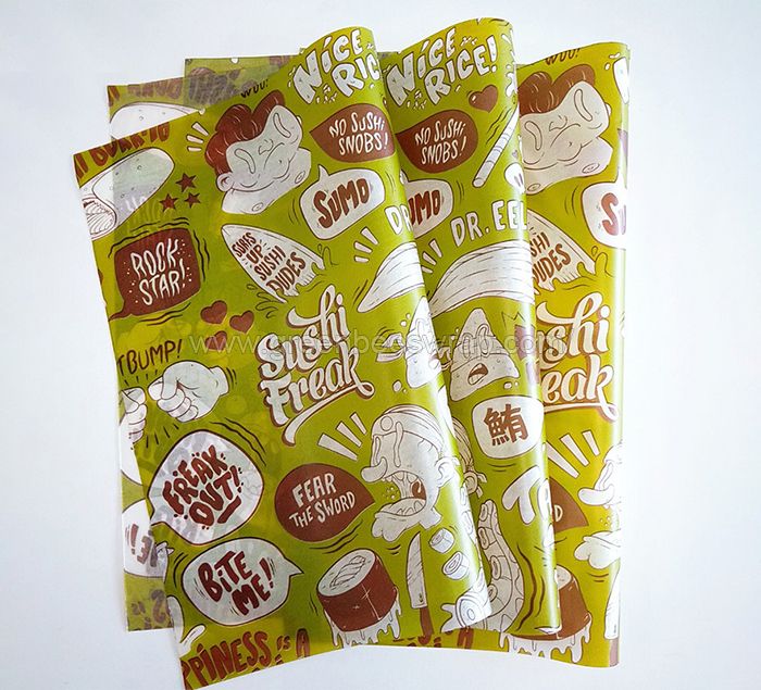 Food wrapping wax paper