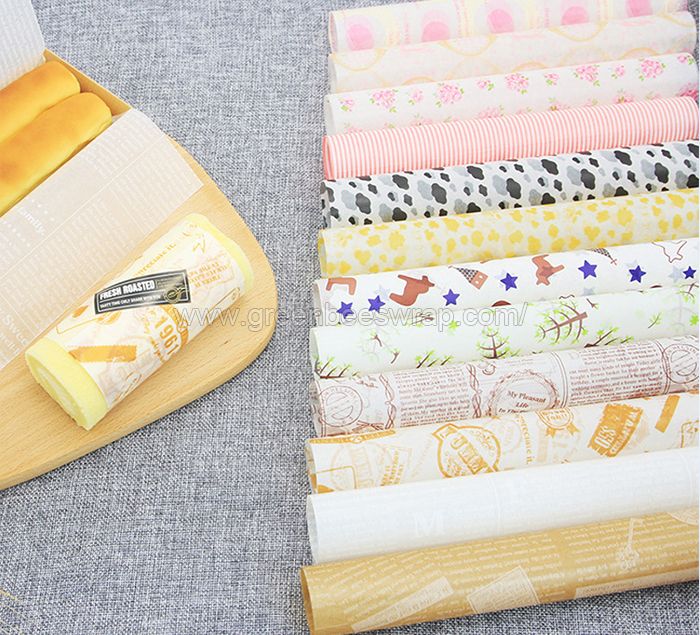 Food wrapping wax paper