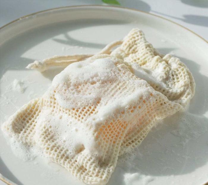 Soap cotton mesh bag for South Korean Dealers