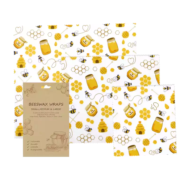 custom printed beeswax wrap