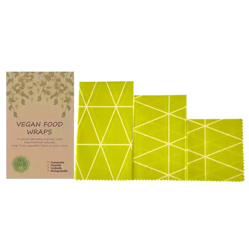 Set mit veganen Wachs-Verpackungen