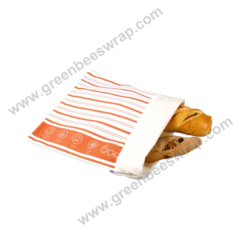 custom beeswax lined bread bags