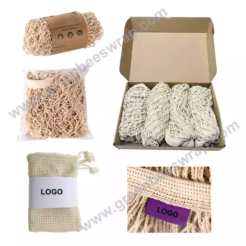 custom cotton mesh bags