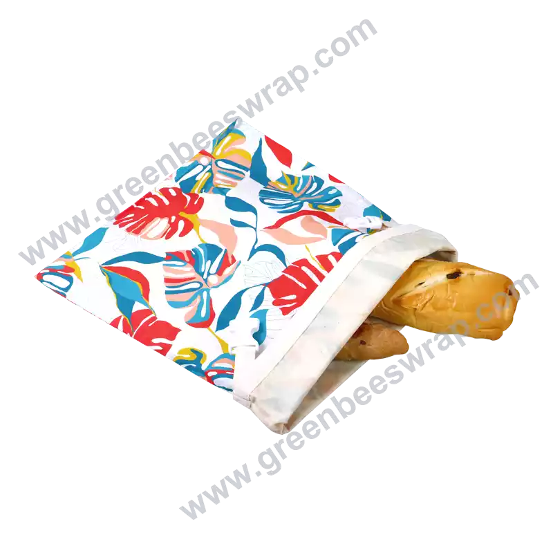 custom linen bread bags