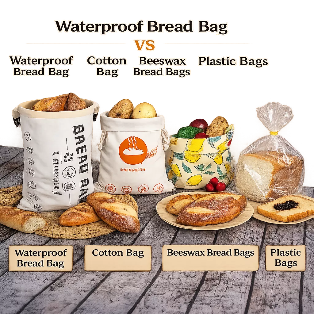 waterproof bread bag vs traditional bread bag
