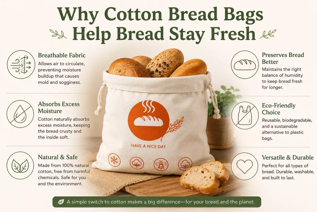 why cotton bread bags help bread stay fresh