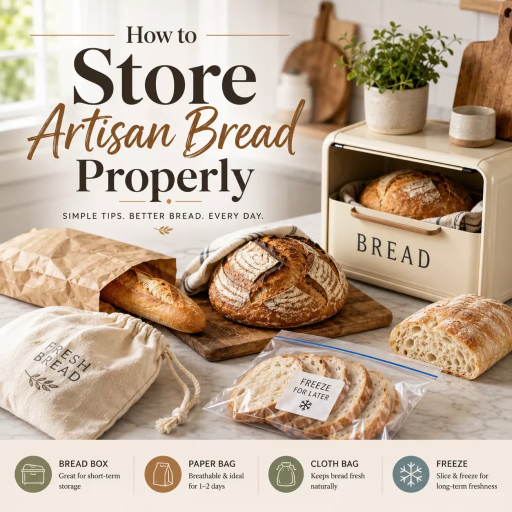 how to store artisan bread properly
