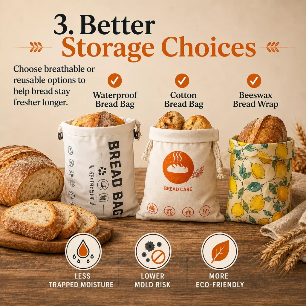 why plastic bread bags can encourage mold on bread2